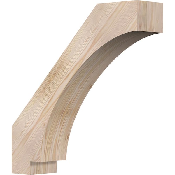 Ekena Millwork 5 1/2"W x 24"D x 24"H Imperial Smooth Knee Brace, Douglas Fir