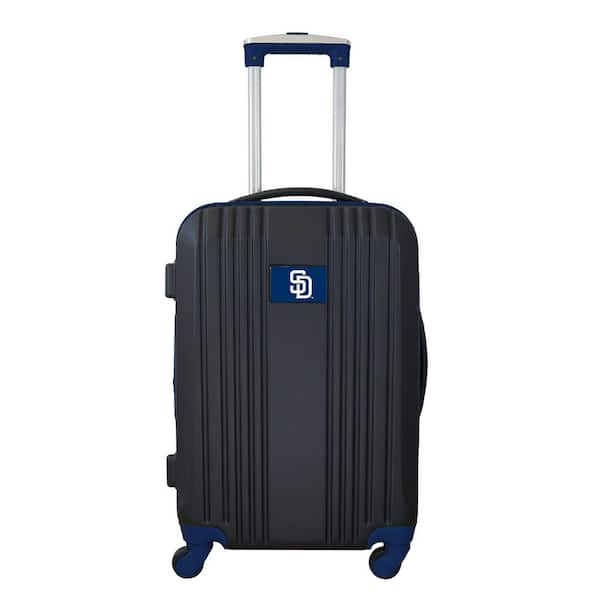 Denco MLB San Diego Padres 21 in. Hardcase 2-Tone Luggage Carry-On Spinner Suitcase