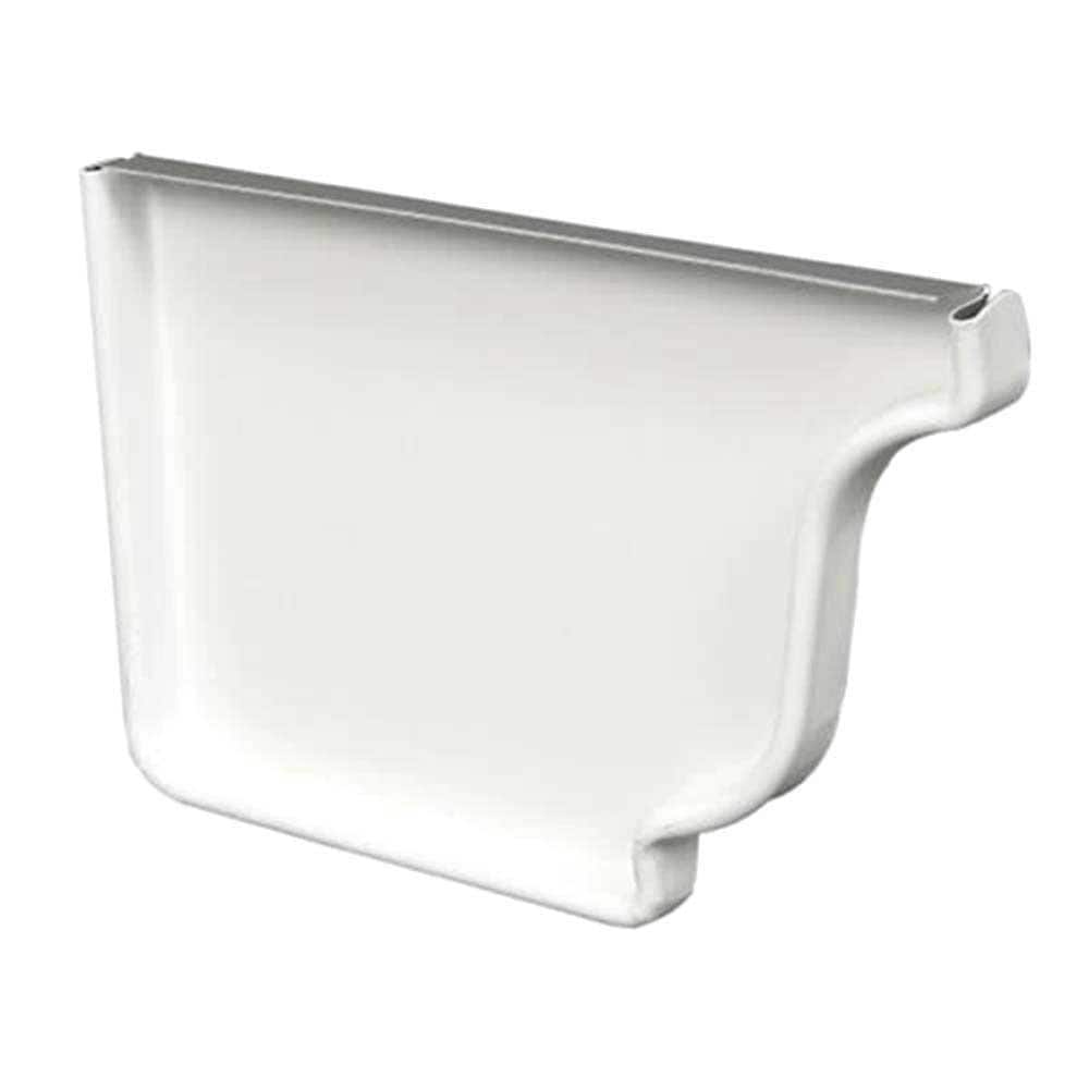 Gibraltar Building Products 4 in. White Steel K-Style Gutter