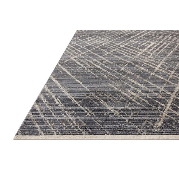 Wade Midnight / Beige 7 ft. 10 in. x 10 ft. Contemporary Area Rug