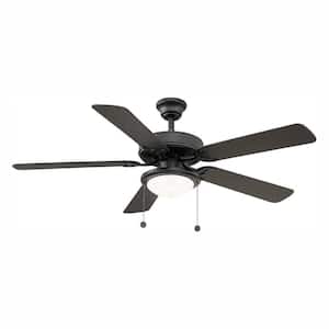 Trice 52 in. LED Black Ceiling Fan with Light Kit