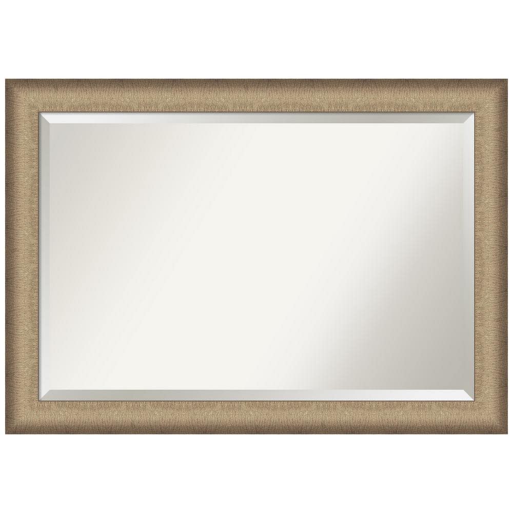 Medium Rectangle Elegant Brushed Bronze Beveled Glass Casual Mirror (29 in. H x 41 in. W) price history on PriceWatchPro