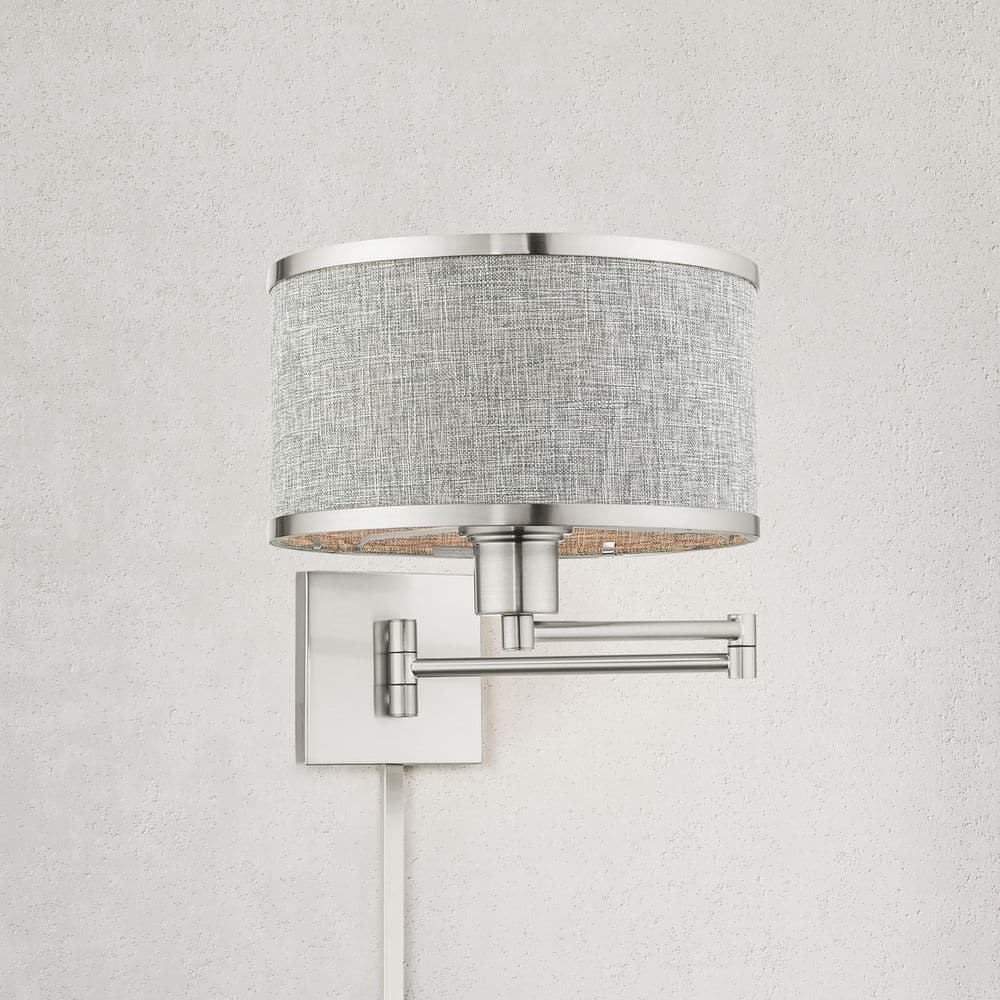 Atwood 1 Light Brushed Nickel Swing Arm Wall Lamp price history on PriceWatchPro