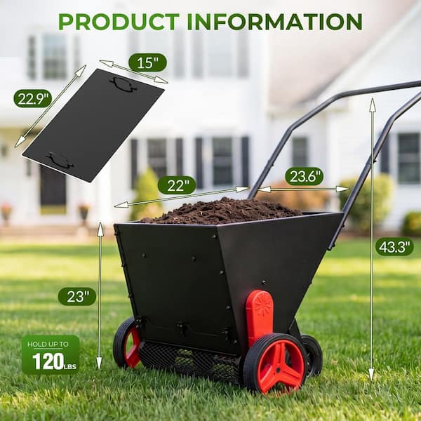 Broadcast Spreader Walk-Behind Spreader Garden Seeder Salt