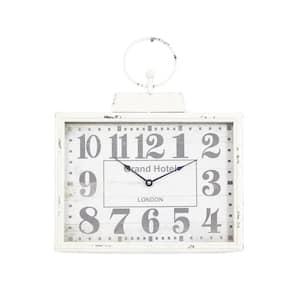 White Metal Vintage Wall Clock