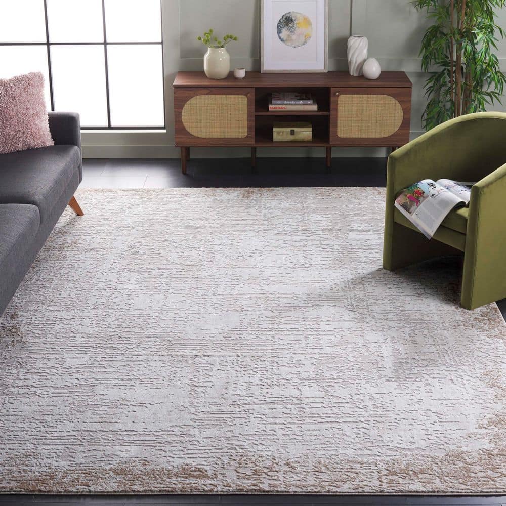 Parker 9 ft. x 12 ft. Taupe/Gray Gold Distressed High-Low Area Rug price history on PriceWatchPro