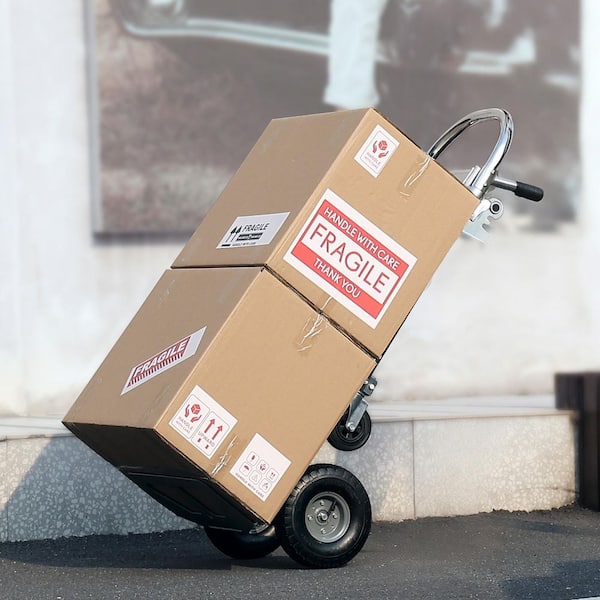 2 in 1 800 lbs. Aluminum Hand Truck Heavy-Duty Industrial Convertible Folding Hand Truck and Dolly Load Capacity