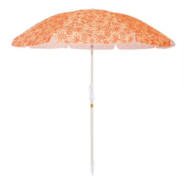 6 floral patio umbrella Abbylike Plant Umbrellas for Outdoor Plants, Garden Shade for Potted Plants and Garden Beds Plant Cover for Sun Summer Beach Terrace Swimming Pool(4th of July,Red White Blue,1 Set) Pole Diameter 6 ft. Metal Patio Umbrella