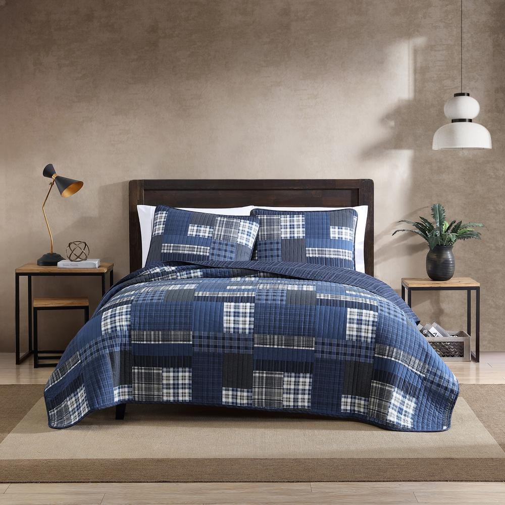 Home & Garden - Bedding & Bath - Blankets, Quilts, Coverlets & Throws -  Quilts - Eddie Bauer Blue Creek Plaid Reversible Quilt Set - Online  Shopping for Canadians