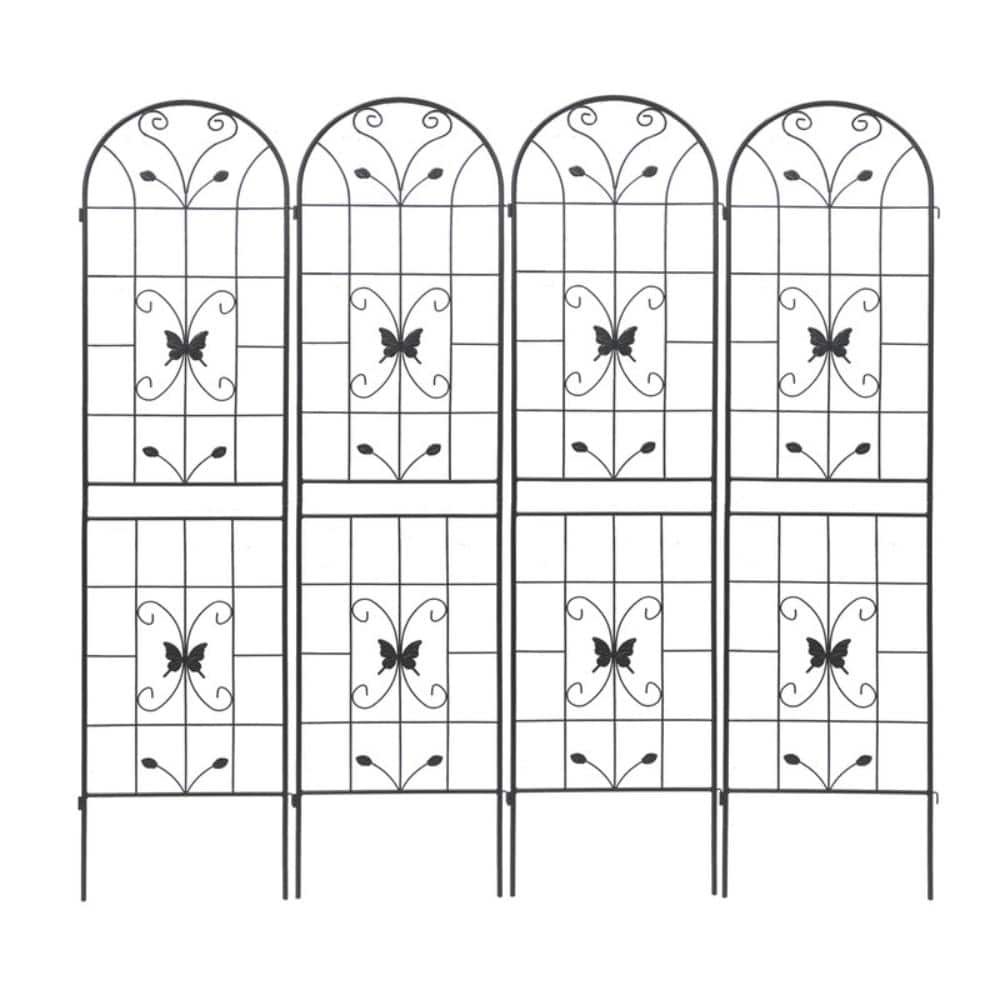 "Metal Garden Trellis 86.7"" x 19.7"" Rustproof Trellis for Climbing Plants Outdoor Flower Support(Set of 4)" price history on PriceWatchPro