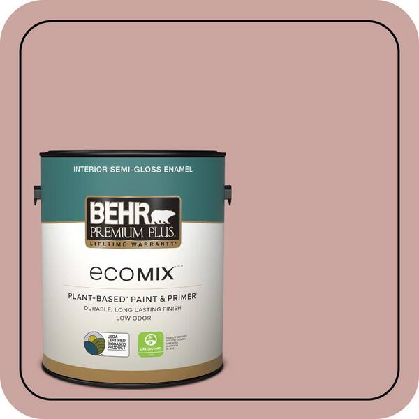 Potpuri Color BEHR PREMIUM PLUS 1 gal. #160E-3 Rose Potpourri Semi-Gloss Enamel ...