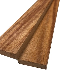 1 in. x 3 in. x 6 ft. African Mahogany S4S Board (2-Pack)