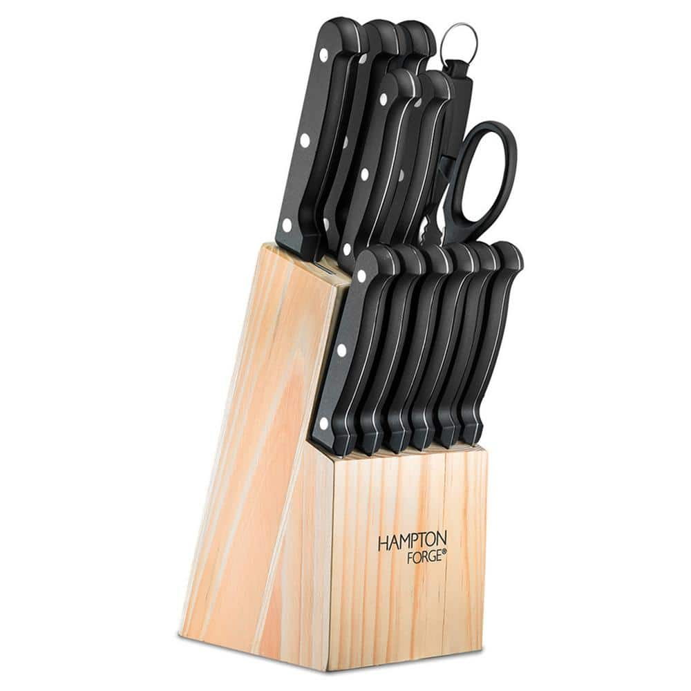 UPC 733652158804 product image for Brighten 14-Piece Stainless Steel Knife Set with Block | upcitemdb.com