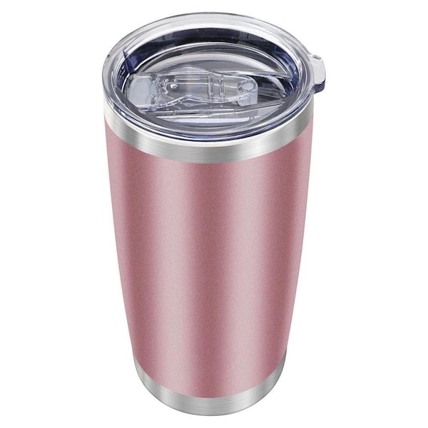 Unbranded 20 oz. Rose Gold Pink Stainless Steel Insulated Tumbler Double  Wall Vacuum Coffee Travel Mug Powder Coated 1 Piece 29ESA05651