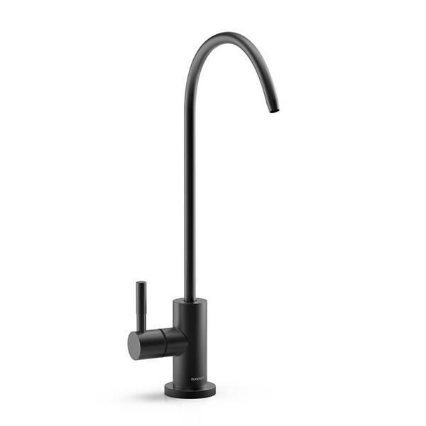 androme Single Handle Single Hole Bathroom Water Filter Standard Kitchen Faucet in Black H0203B