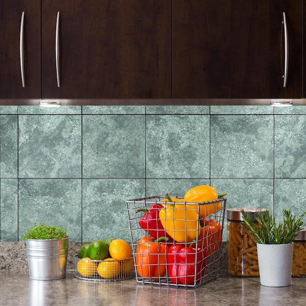 Mandala Sea Green 7-7/8 in. x 7-7/8 in. Ceramic Wall Tile (11.0 sq. ft./Case)