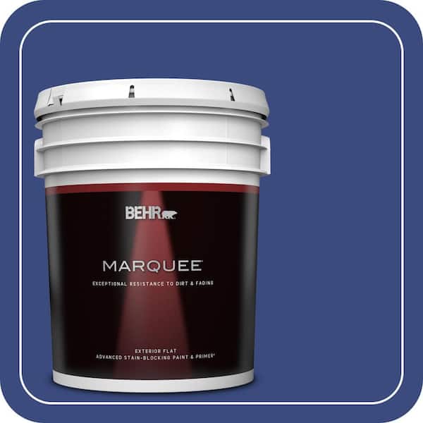 BEHR MARQUEE 5 gal. #P530-7 Tanzanite Flat Exterior Paint & Primer