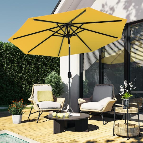 commercial patio umbrella manufacturers 9' Sunbrella B Aluminum Commercial Single Pole Patio Umbrella (G732TCH-B)