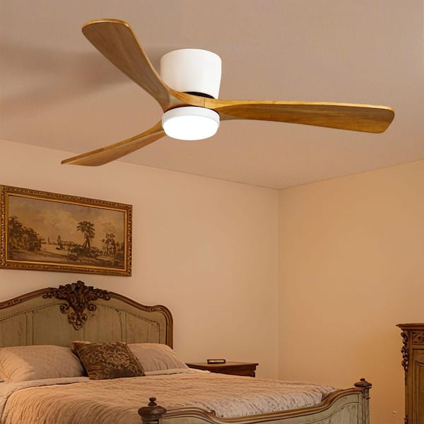 42 in. Smart Indoor White Ceiling Fan with 3-Colors LED Light and Dimmer and DC Reversible and APP/Wall Switch/Remote