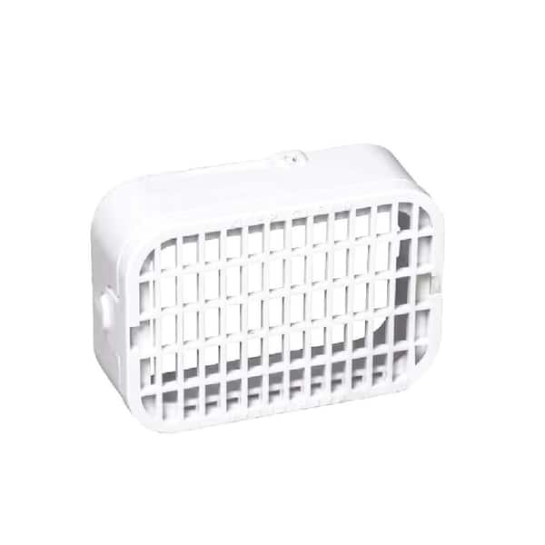 3 in. x 4 in. White Vinyl Rodent Guard