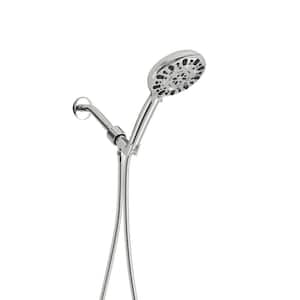 7-Spray Patterns with 1.8 GPM 5 in. Wall Mount Handheld Shower Head with Hose and Shower Arm in Chrome
