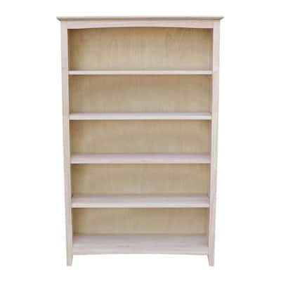 Solid Wood Unfinished Bookcases, Unfinished Furniture Bookcases