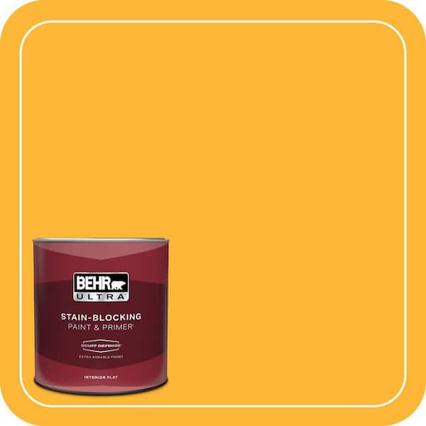 BEHR ULTRA 1 qt. #P270-6 Soft Boiled Extra Durable Flat Interior Paint & Primer