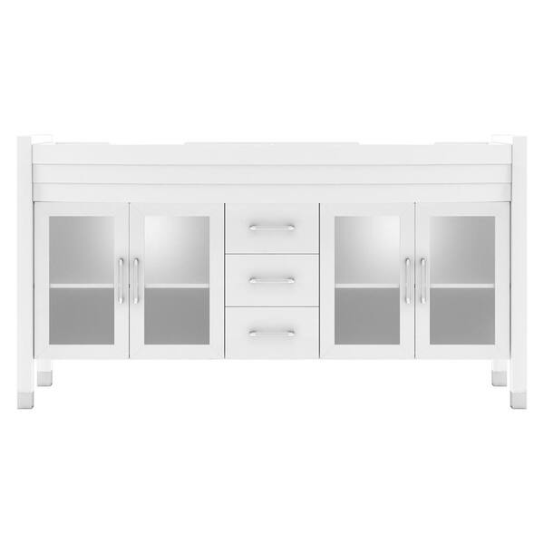 Virtu USA Ava 63 in. W x 22 in. D x 35 in. H Bath Vanity