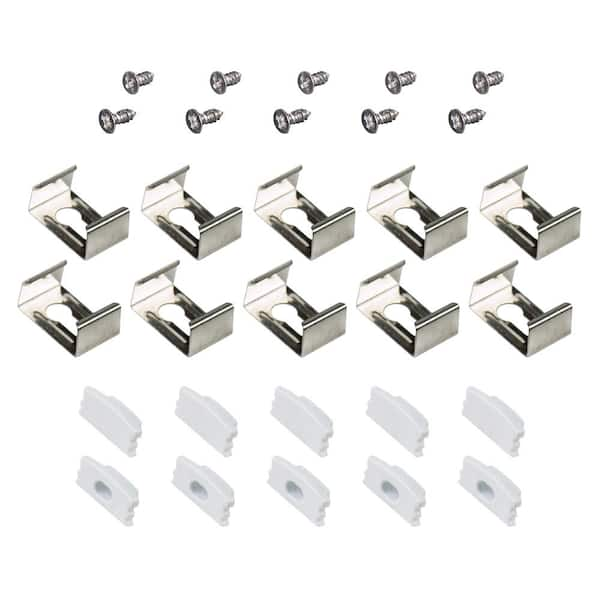 Armacost Lighting Surface Mount White Tape Light Channel Accessory Pack ...