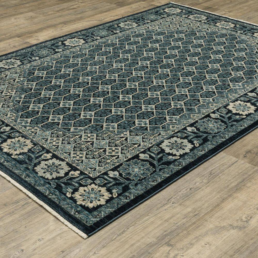 2' X 3' Navy Blue Oriental Area Rug With Fringe price history on PriceWatchPro
