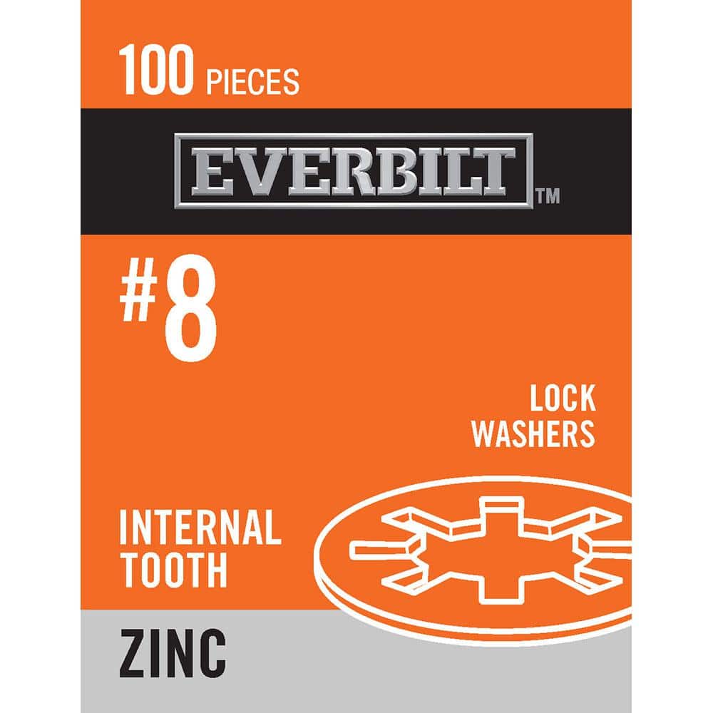 Everbilt #8 Internal Tooth Zinc Lock Washer (100-Piece/Pack