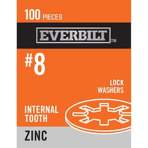 #8 Internal Tooth Zinc Lock Washer (100-Piece/Pack)