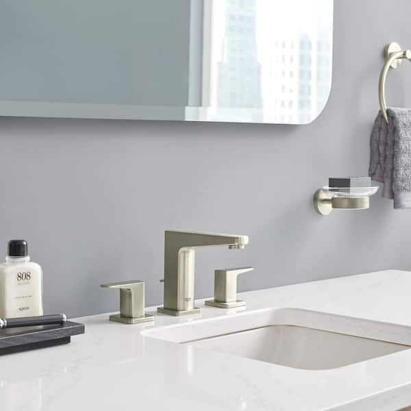 Tallinn 8 in. Widespread 2-Handle Bathroom Faucet in Brushed Nickel InfinityFinish