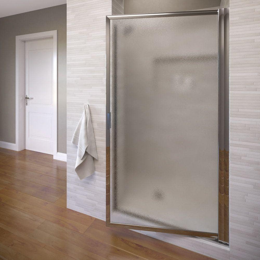 Sopora 24-1/2 in. x 63-1/2 in. Framed Pivot Shower Door in Chrome