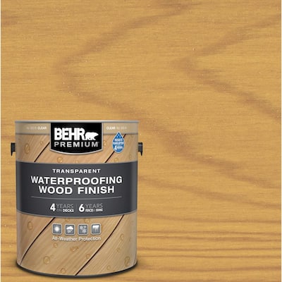1 gal. Clear Transparent Waterproofing Exterior Wood Finish