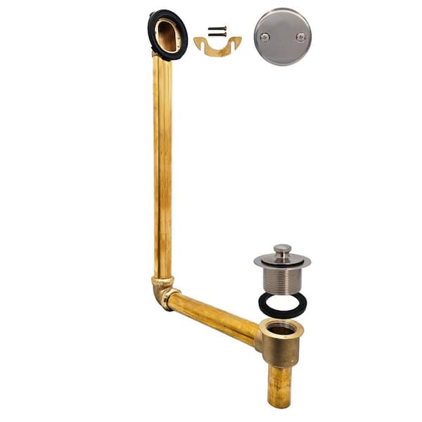 Westbrass Direct Connect Overflow with Tip-Toe Trim and 2-Hole