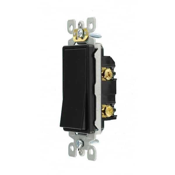Decora 15 Amp 3-Way Switch, Black Decora 15 Amp 3-Way Switch, Black