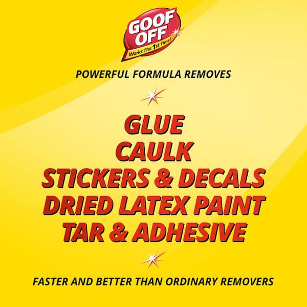 Goof Off 12 fl. oz. Professional Strength Latex Paint and Adhesive Remover  FG658 - The Home Depot