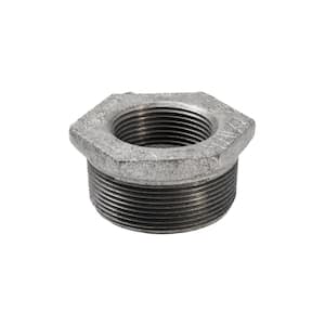 2 in. x 1-1/4 in. Galvanized Malleable Iron MPT x FPT Hex Bushing Fitting