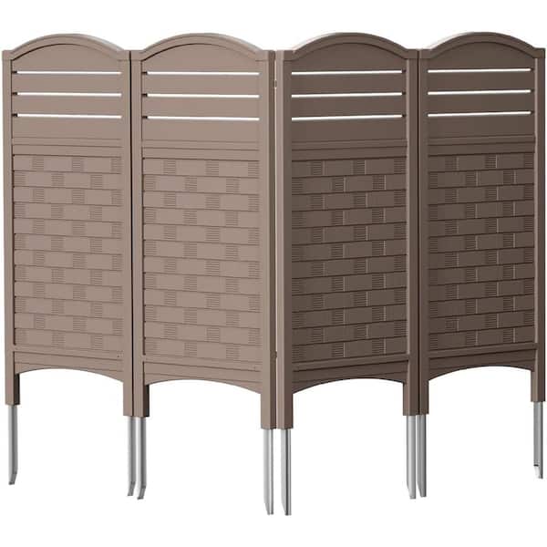 Unbranded 45 in. Plastic Fence Privacy Screen with 4 Panels