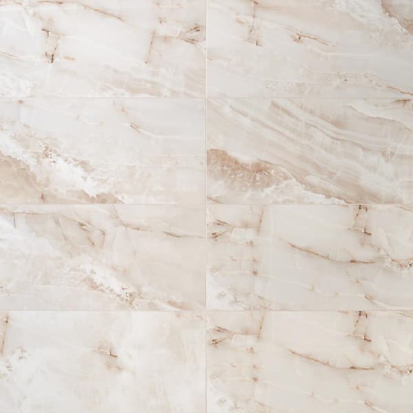 Ivy Hill Tile Essential Onyx 12 in. x 24 in. Polished Porcelain Floor and Wall Tile (15.49 sq. ft. / Case)