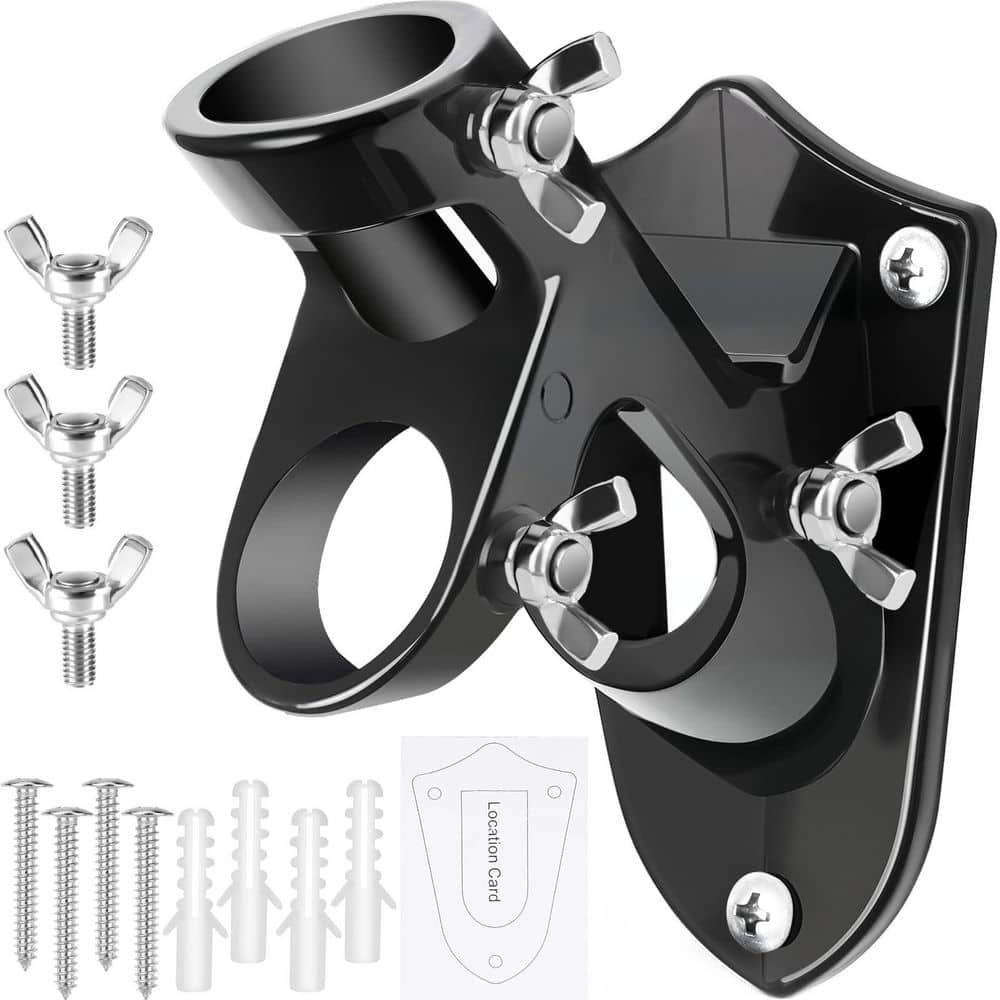 Aluminum Alloy Flag Pole Holder Outdoor Flag Mount Heavy Duty Rust Free Flag Bracket Black price history on PriceWatchPro