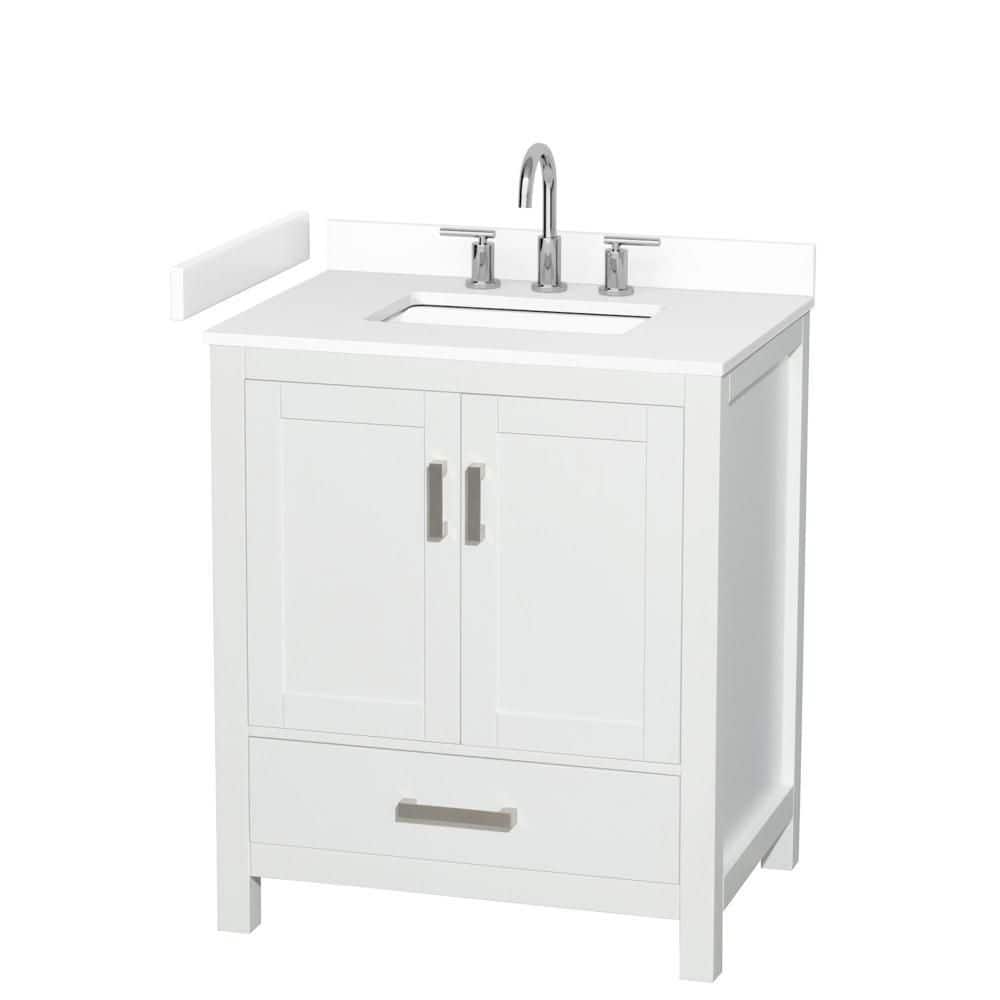 Sheffield 30 in. Single Freestanding White Bath Vanity with Top price history on PriceWatchPro
