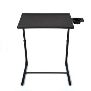 20.47 in. Black Portable Computer Desk with Adjustable Height and Angle
