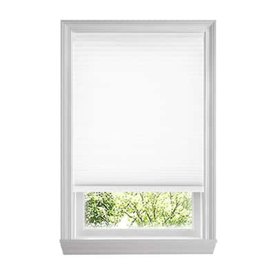 Snow Drift Cordless Light Filtering Cellular Shades for Windows - 60 in W x 72 in L (Actual Size 59.75 in W x 72 in L)