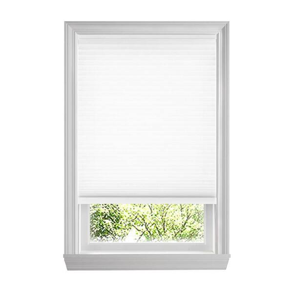 Home Decorators Collection Snow Drift Cordless Light Filtering Cellular Shades for Windows - 21.5 in W x 72 in L (Actual Size 21.25 in W x 72 in L)