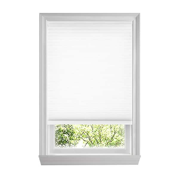 Home Decorators Collection Snow Drift Cordless Light Filtering Cellular Shades for Windows - 25 in W x 72 in L (Actual Size 24.75 in W x 72 in L)