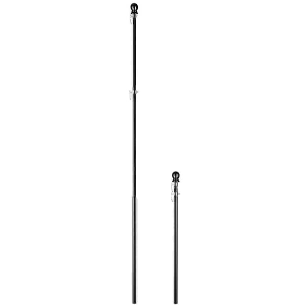 Cisvio 6.5 ft. Flagpole Wind Resistant and Rust Proof Black Aluminum for  American Flags for Home and Garden and Yard D0102HII7IY - The Home Depot