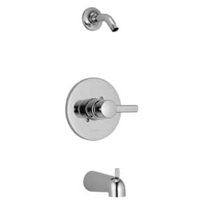 Apex 1-Handle Wall-Mount Tub and Shower Faucet Trim Kit in Chrome (Valve and Showerhead Not Included)