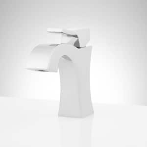 Vilamonte Single Handle Mid Arc Single Hole Bathroom Faucet with Spot Resistant in Chrome